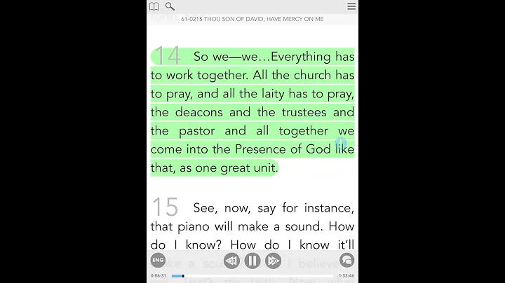 A Call To Prayer: All The Church Has To Pray As One Great Unit - Brother William Branham