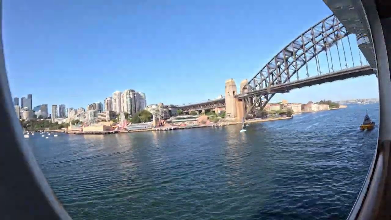 Time Lapse - Disney Wonder leaving Sydney 23rd Jan 26