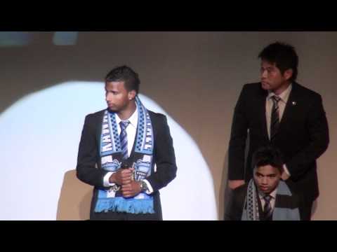 川崎フロンターレ2012年新体制発表会(12) レネサントス選手挨拶