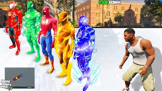 JOINING SCHOOL TO GET EVERY FLASH SUIT In GTA5 || SumitOP