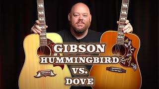 Gibson Acoustic Comparison | Hummingbird vs. Dove