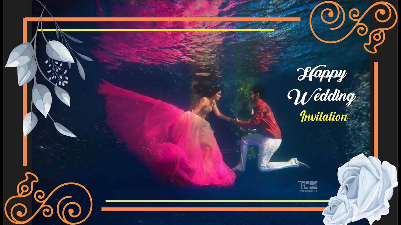 Happy Wedding Video Status Wedding Card Invitation Card YouTube