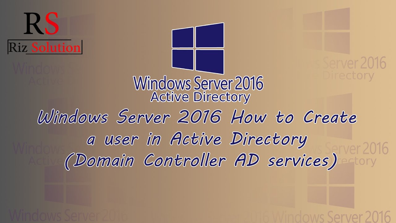 How to creating user through Active directory Users and Computers ...
