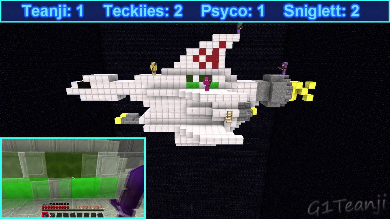 Minecraft PVP: Super Smash Brothers /w Teckiies, Psyco 