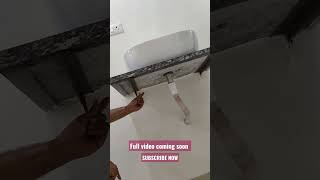 wash basin installation