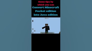 How to convert minecraft pe edition into java edition|#Shorts #Short