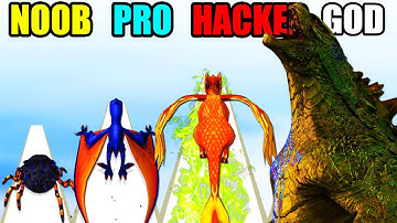 NOOB vs PRO vs HACKER vs GOD Jurassic Dino Run