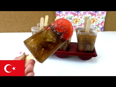 Dondurma Yapımı - DIY Türkçe- Cola Ve Kirazli Dondurma Basit Ve çabuk Nasıl Yapılır?