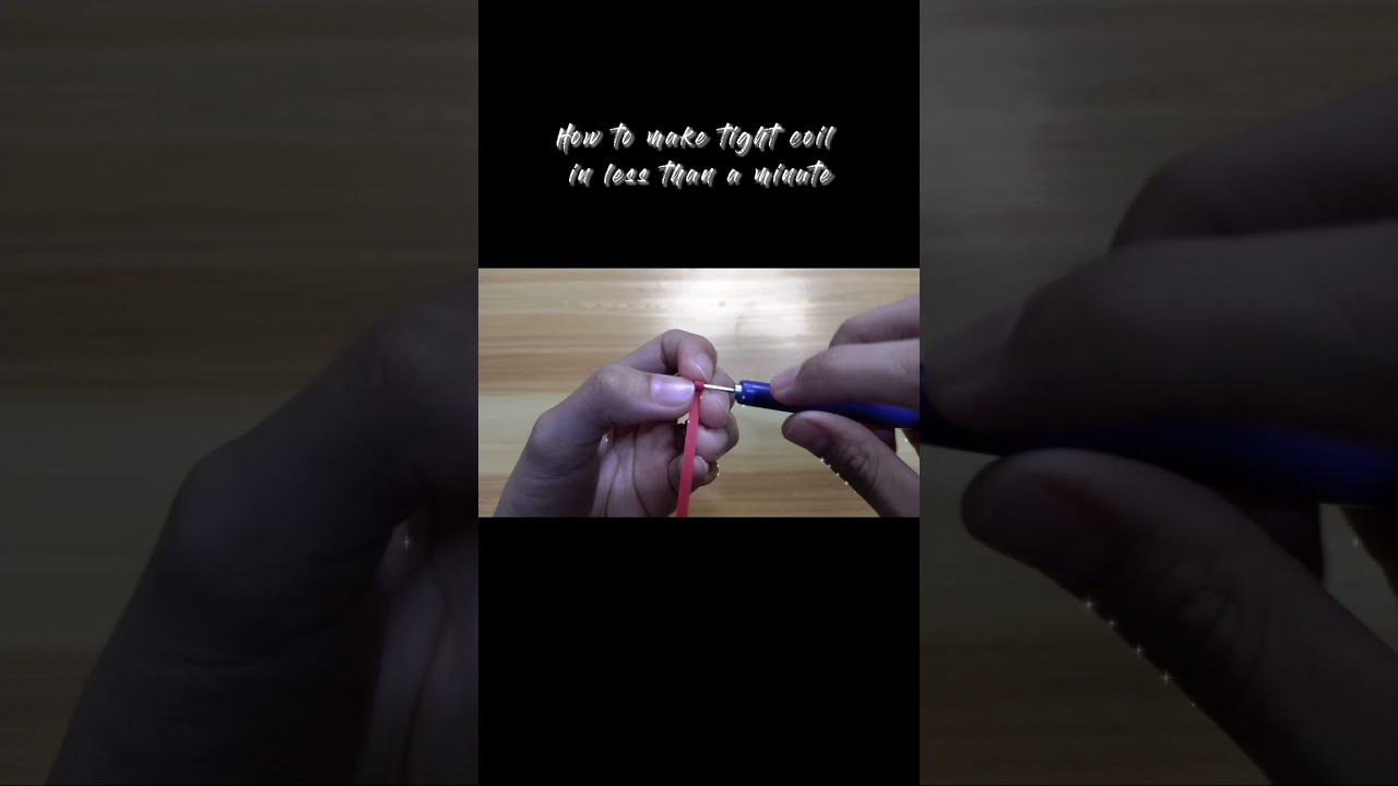 How to make tight coil in less than a minute | Paper Quilling Basic