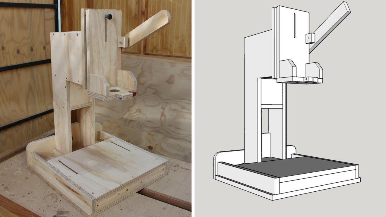 Como hacer un soporte para taladro en casa