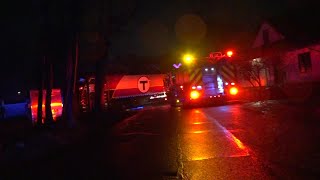 Driver escapes car before vehicle hit, dragged by train