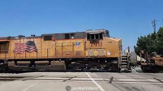 8/12/23 Pre: WB UP stack train passes through El Monte, CA