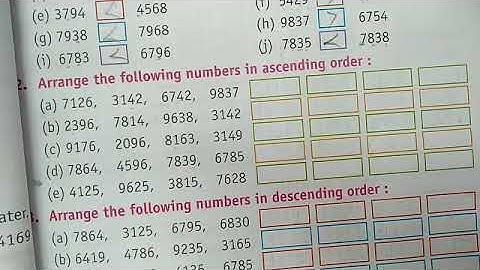 Maths Class 3 L-1 Number and Numeration Ex-1.5 & 1.6