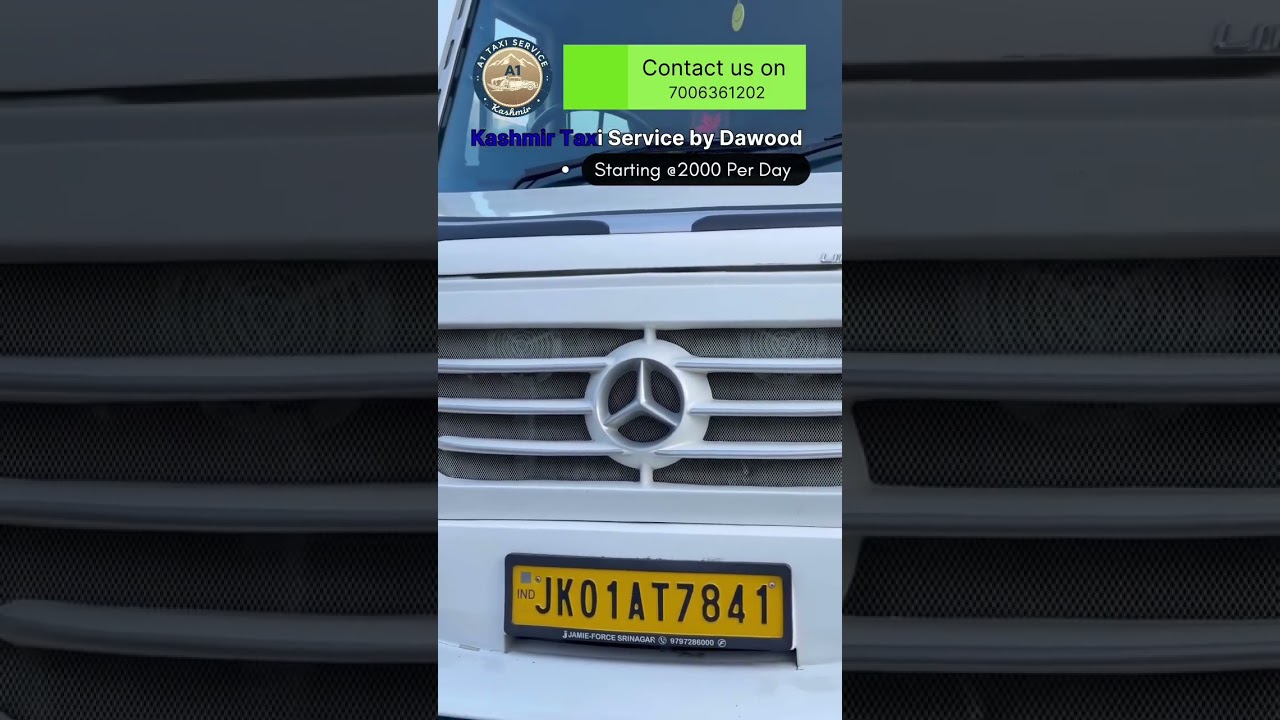 Book Kashmir taxi service for your upcoming trip for Kashmir with us starting at just INR 2000 P/DAY