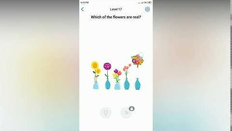 Easy Game - Which of the flowers are real? - Level 17 solution