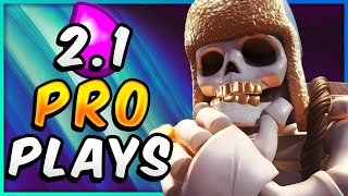 2.1 ELIXIR! CHEAPEST GIANT SKELETON CLONE DECK 💣