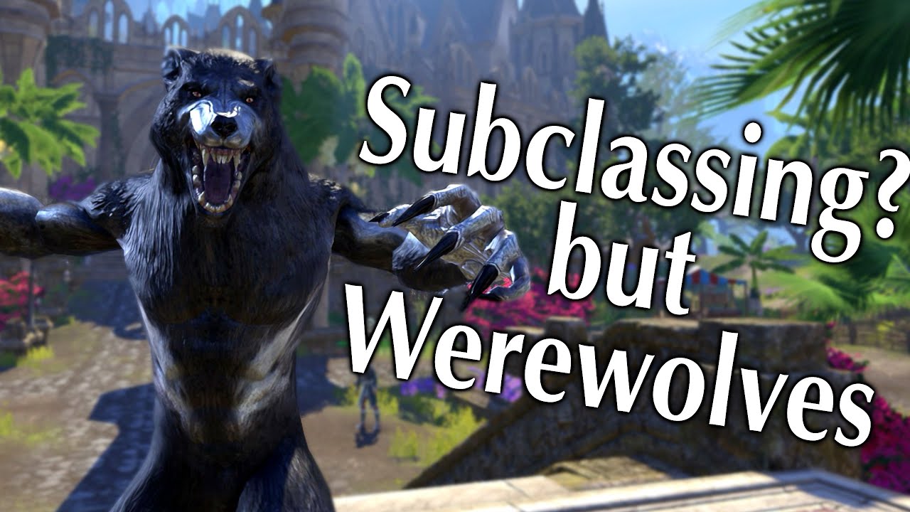 Subclassing, Werewolves, and Solutions | Elder Scrolls Online PTS - YouTube