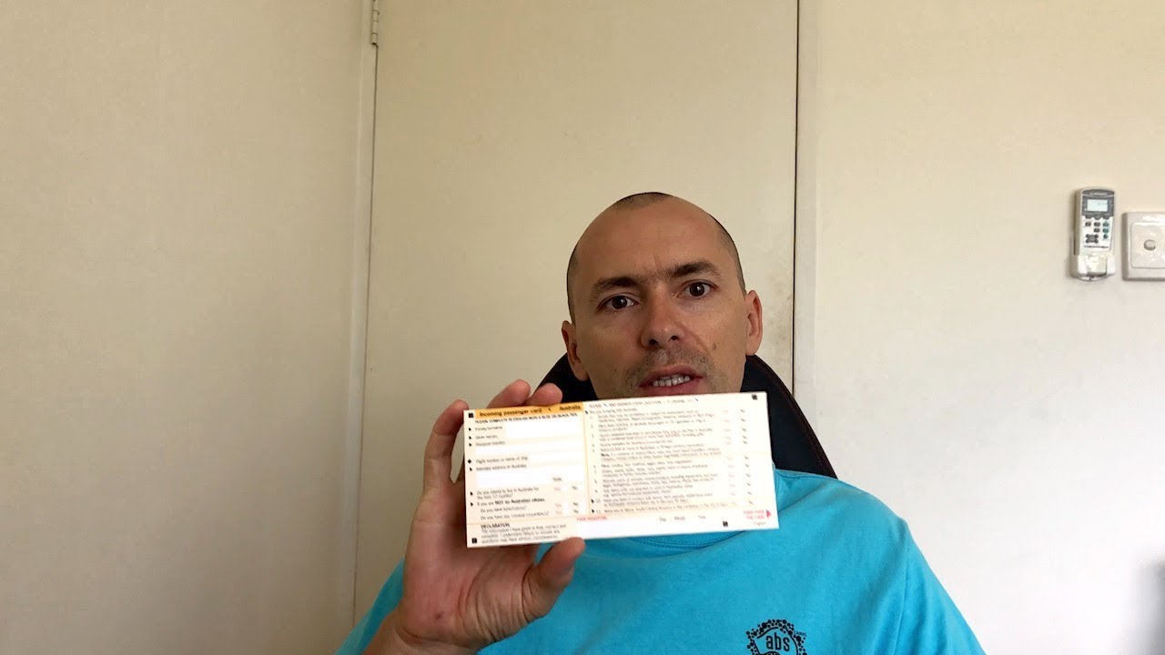 Jak vyplnit příletový formulář do Austrálie