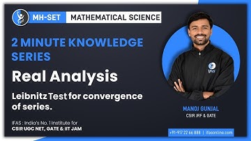 Leibniz Test for Convergence of Series - Real Analysis