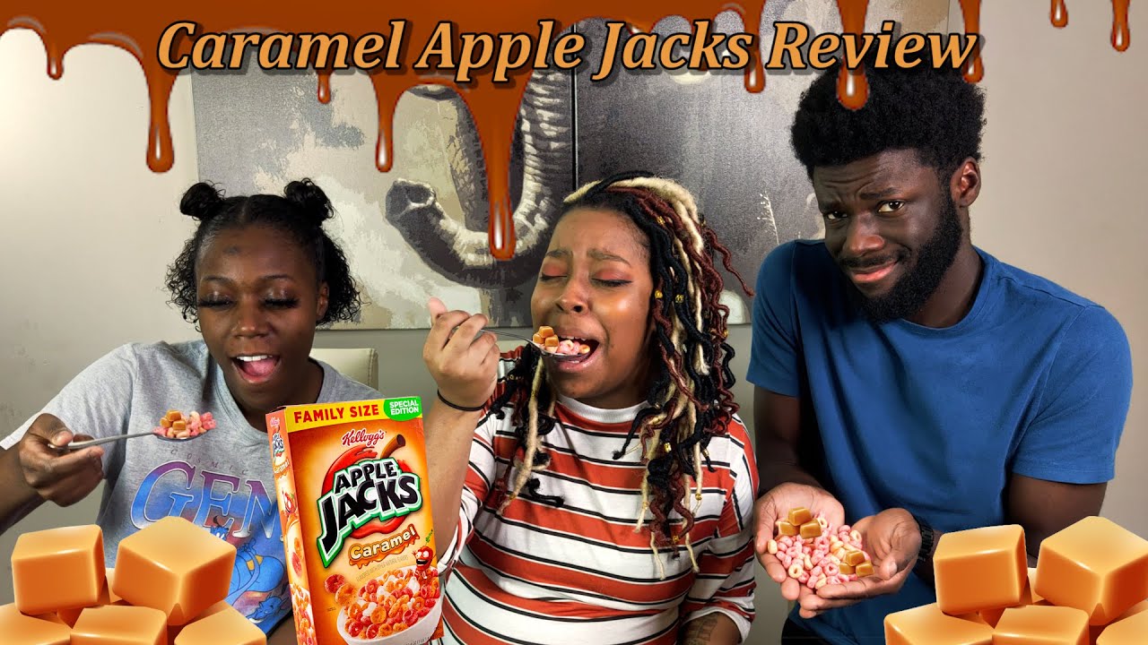 They Made Caramel Covered Cereal?!? Apple Jacks Caramel Review [13