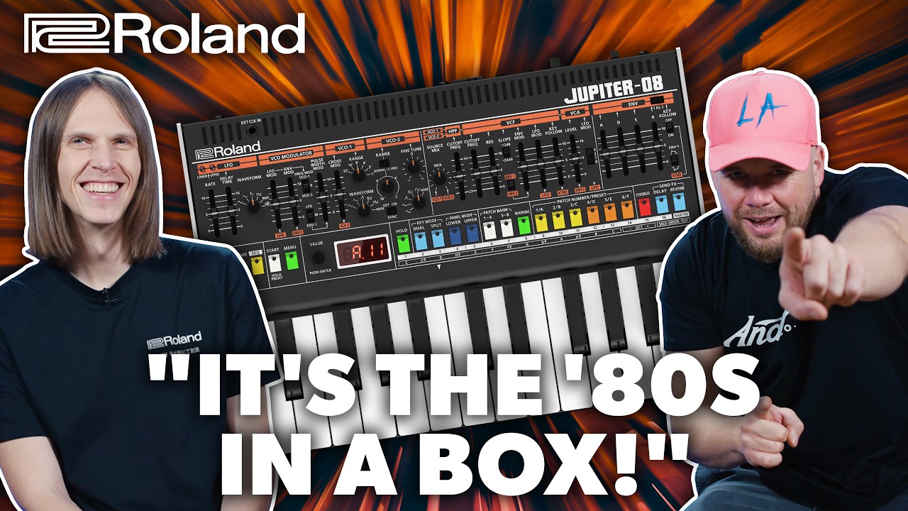 Classic '80s Sound, Modern Performance - Roland Jupiter-08 Boutique Synthesizer