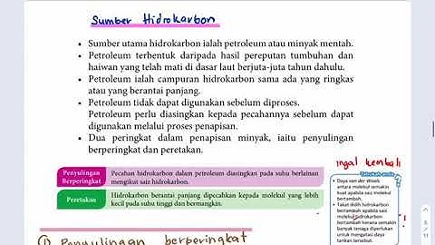 Hasil penyulingan minyak bumi dengan rantai karbon panjang dapat dipecah