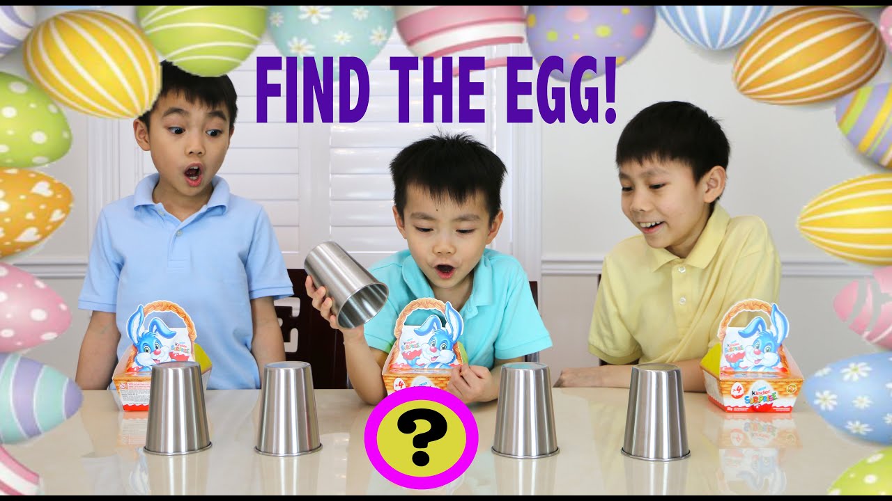Easter Egg Hunt 2021 | 3 Cups and Ball Game | Kinder Egg Surprises | LRH & Toys