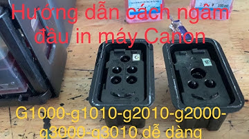 Hướng dẫn cách ngâm dung dịch sử lý đầu in canon g1010 g1000 g2010 g2000 g3000 g3010