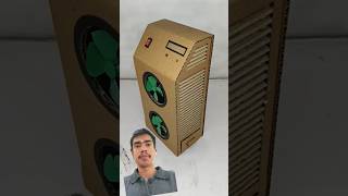 You won't  believe this cooler is made for cardboard #cardboard #dcmotor #trending #viralshort