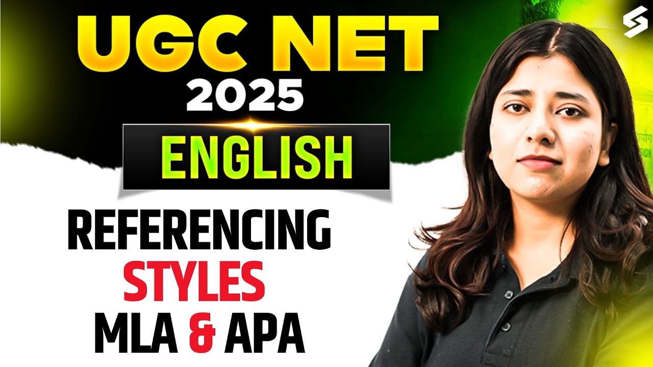 UGC NET Dec 2025 | UGC NET English Literature Classes | Referencing Styles MLA & APA By Ayesha Mam