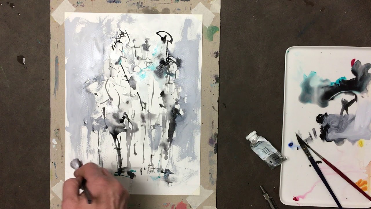Watercolor and Drawing Artgraf neutral tint painting YouTube