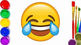 Laughing Crying Emoji Easy Drawing and Coloring | Step by step How to draw an laughing crying emoji Laughing Crying Emoji Easy Drawing and Coloring | Step by step How to draw an laughing crying emoji