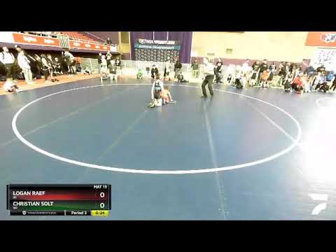 77 Lbs Champ. Round 1 - Logan Raef, IN Vs Christian Solt, WI 6169 - YouTube