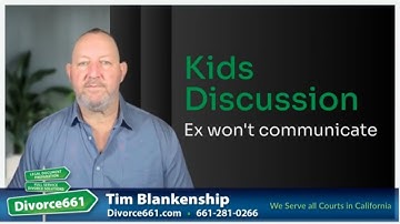 ⚖️ What to Do If Your Ex Won’t Communicate About the Kids. | Los Angeles Divorce #divorce661