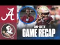 Former Florida State players react to HUGE upset over Alabama 🚨 | On-Site Recap