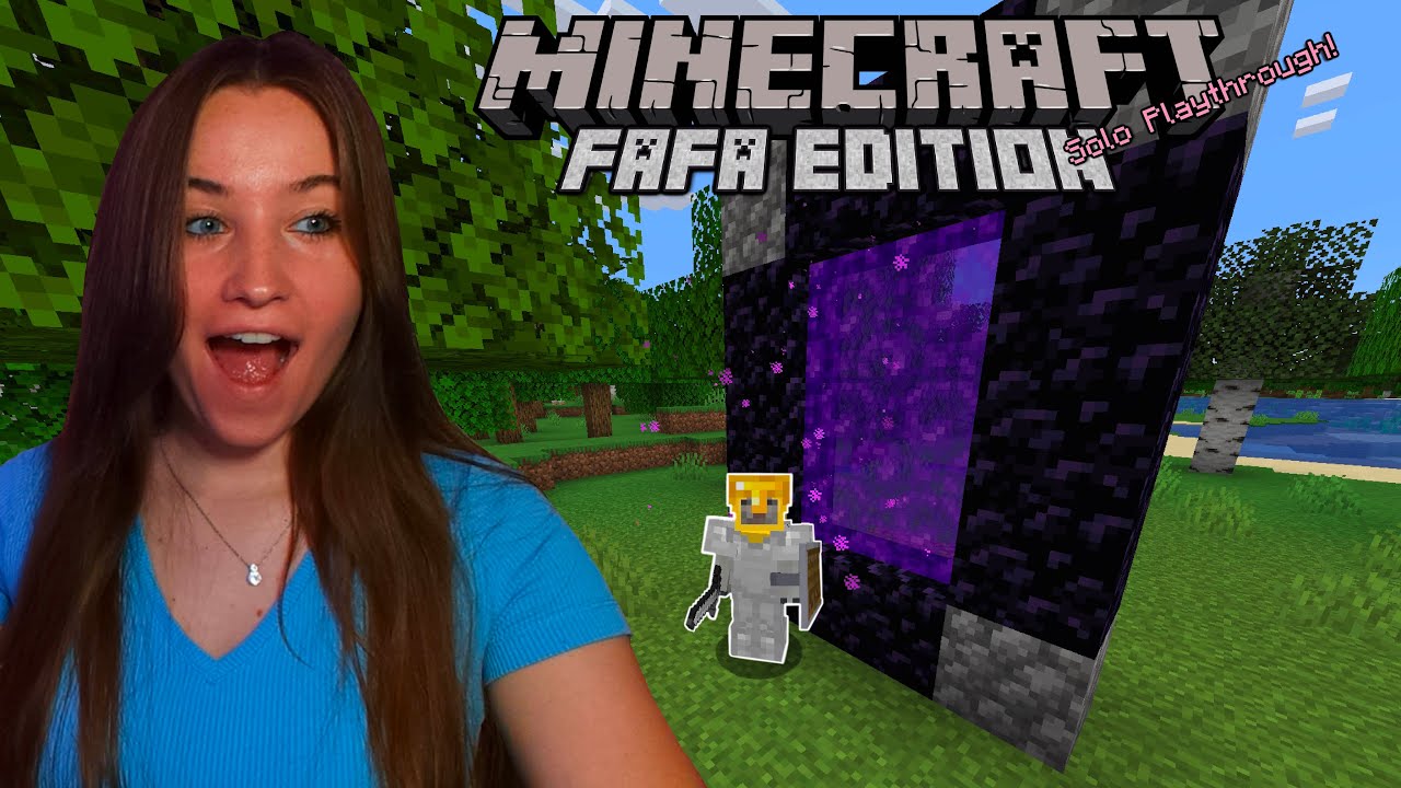 Entering the Nether (Minecraft Solo first time) | Part 3 - YouTube