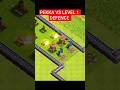 pekka vs level 1 defence coc challenge ll clash of clans ll #coc #shorts #clashofclans