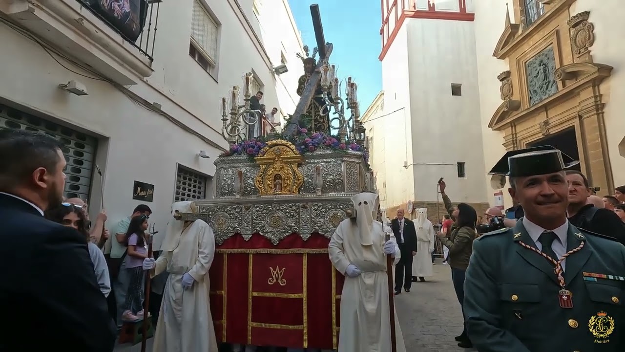 SALIDA | Nazareno de la Obediencia Cádiz 2023 | Agrupación Musical Polillas | Sábado de Pasión