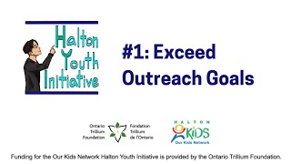 Halton Youth Initiative - 1 - Exceed Outreach Goals