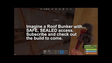 *SAFE* Roof Bunker | Tiny Rust Base | Cheap Freestanding Auto Industrial Bunker | #shorts