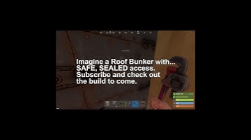 *SAFE* Roof Bunker | Tiny Rust Base | Cheap Freestanding Auto Industrial Bunker | #shorts