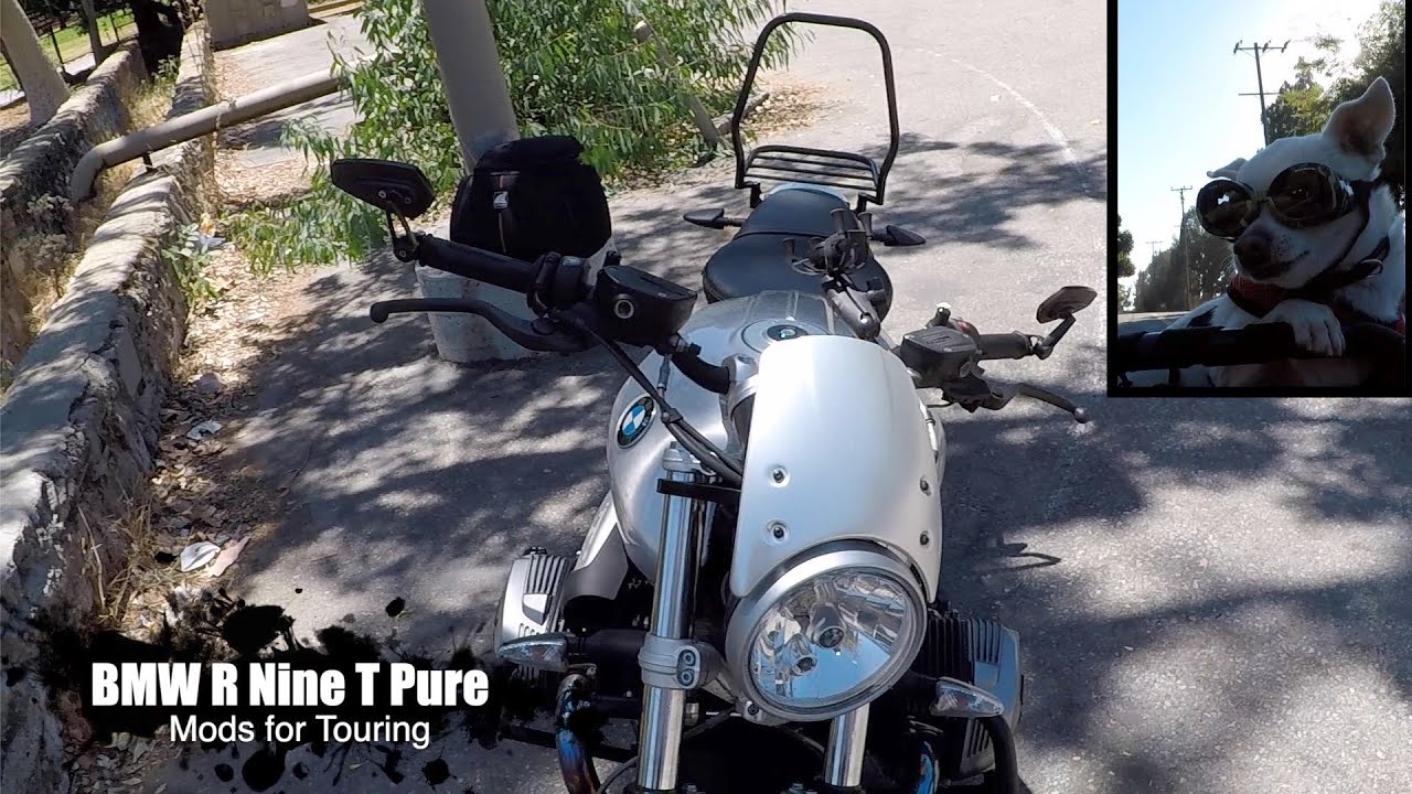 BMW R Nine T Pure Mods for touring - YouTube