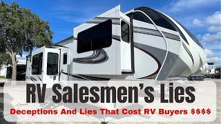 RV Salesmen's Lies And Deceptions That Can Cost You Lots Of Money