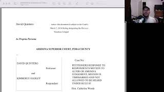 Family Law: Respond to Motion to alter or amend a judgment and motion to clarify(rule 83,84) part 2