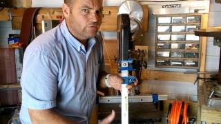 Quick explanation of how we built a bandsaw fence with a bar clamp.