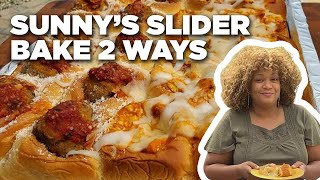 Sunny Anderson's Easy and Cheesy Stuffed Slider Bake Two Ways | The Kitchen | Food Network screenshot 3