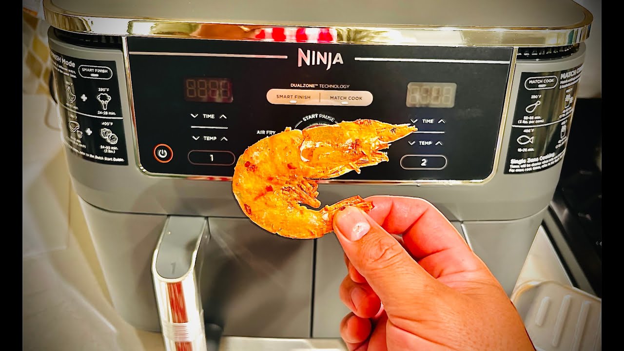 NINJA FOODIE XL 10 QUART AIR FRYER CRISPY FRIED SHRIMP YouTube