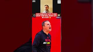 Luke Hancock says it was Grimy how will wade left NC State 🫠