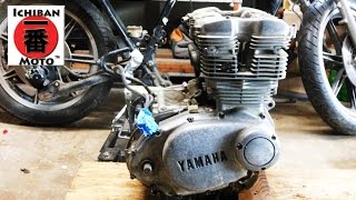Café Racer project-  Part 37: how to remove an engine from a motorcycle by Ichiban Moto