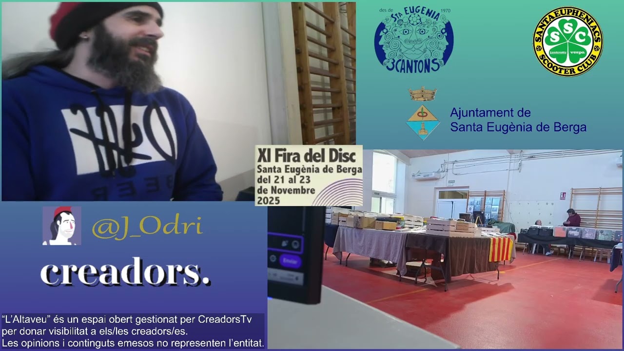 La Fira del Disc de Santa Eugènia de Berga, amb @j_odri  - Col·leccionisme i amants de la música